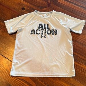 Under Armour Silver 'All Action' Tee